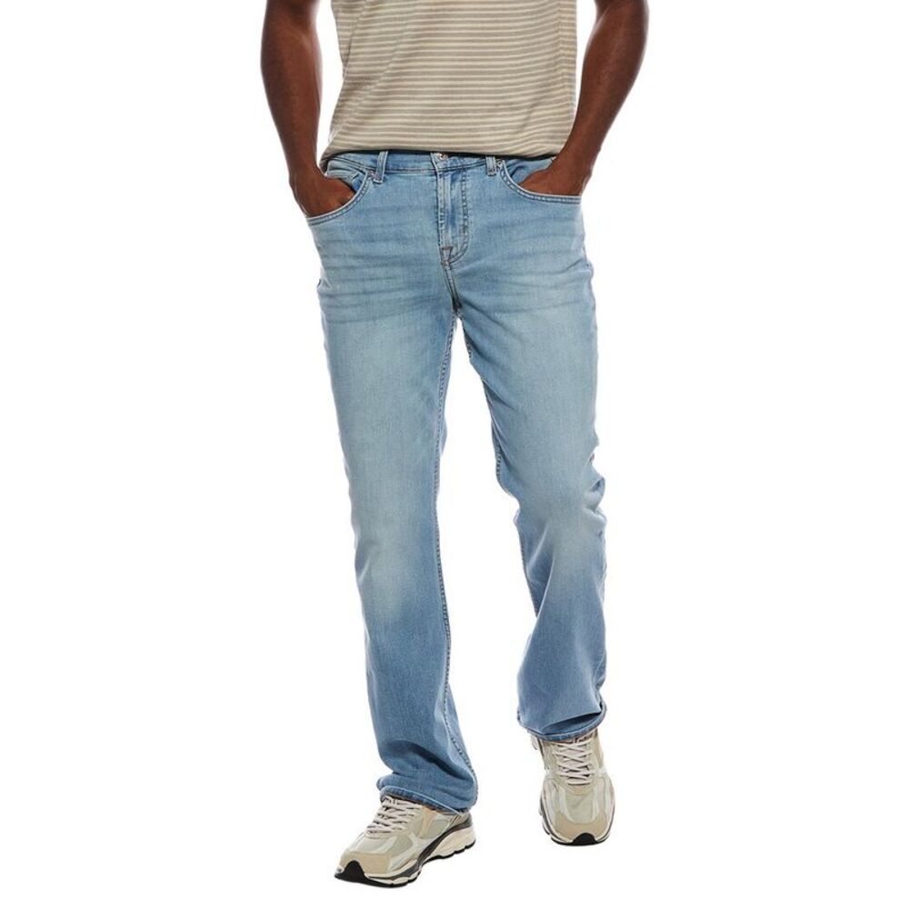 7 For All Mankind Mens  Bootcut Piqua Jean, Blue